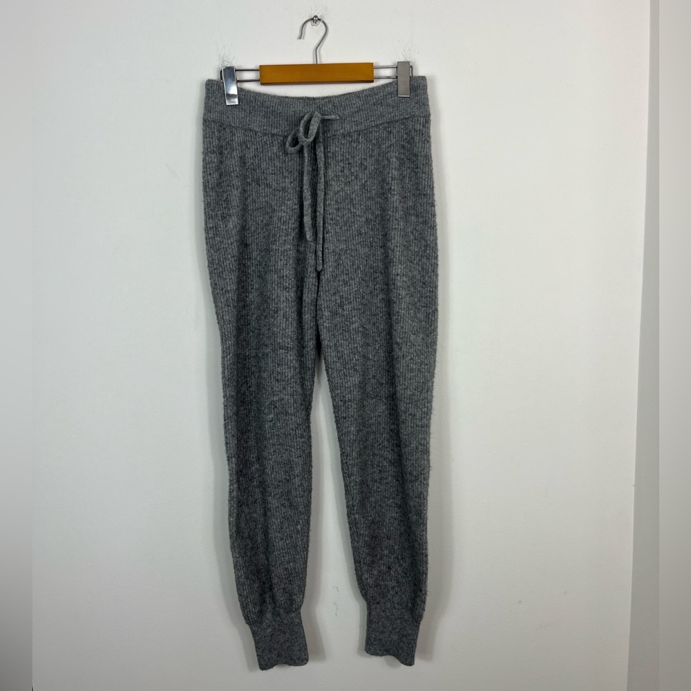Love & Lore Salt &‎ Pepper Gray Ribbed Loungewear Joggers Sz S